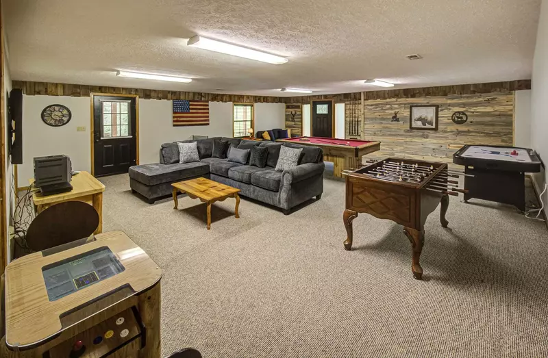 When it rains, it pours sometimes.  Have a Plan B.  Gameroom perfecr for those rainy Smoky Mountains Weather Days.